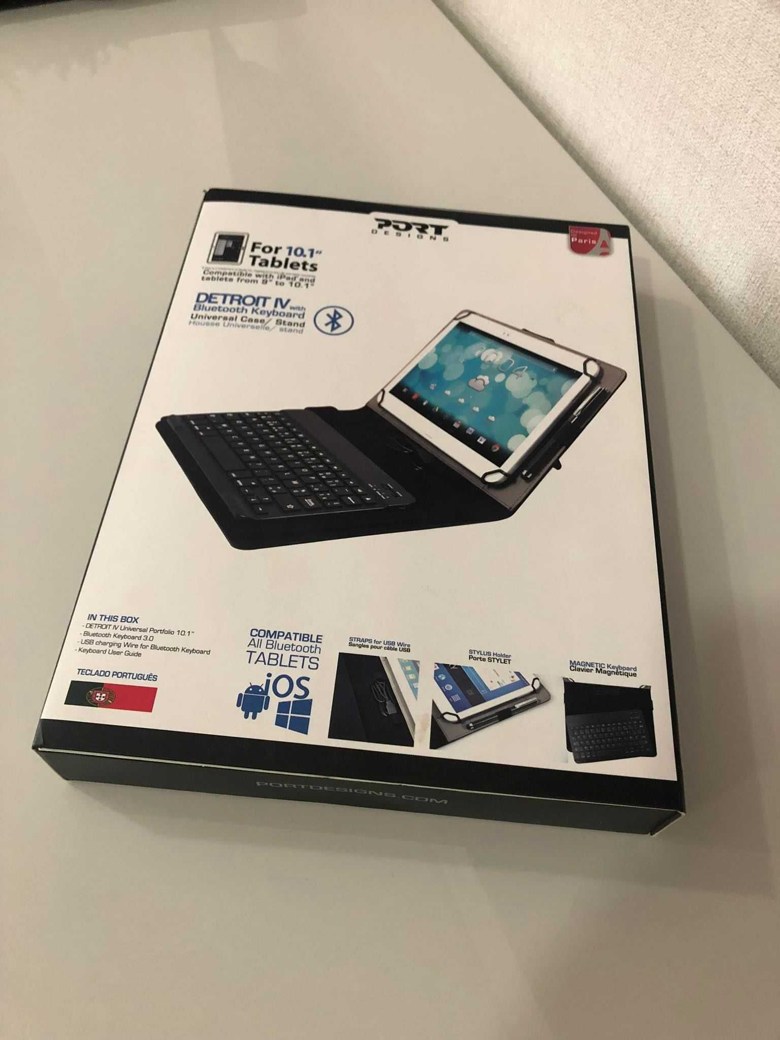 Capa Tablet com Teclado Bluetooth