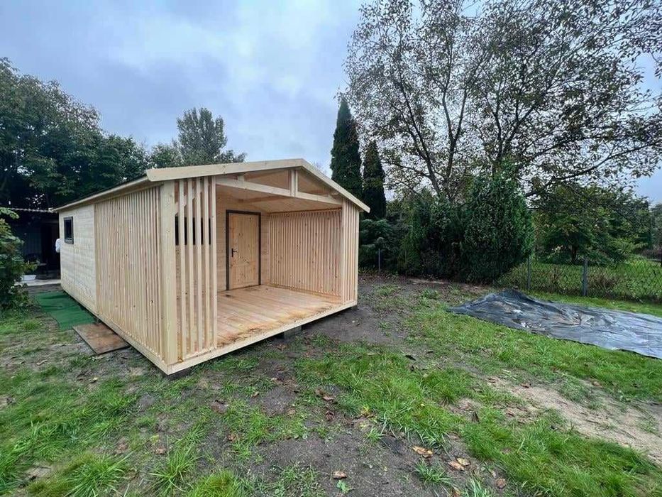 Drewniany domek ogrodowy 6x4 , letniskowy , na działkę ROD, z montażem