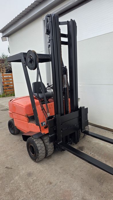 Wózek widłowy Linde H15D terenowy bliźniaki triplex 5,8m wolny skok