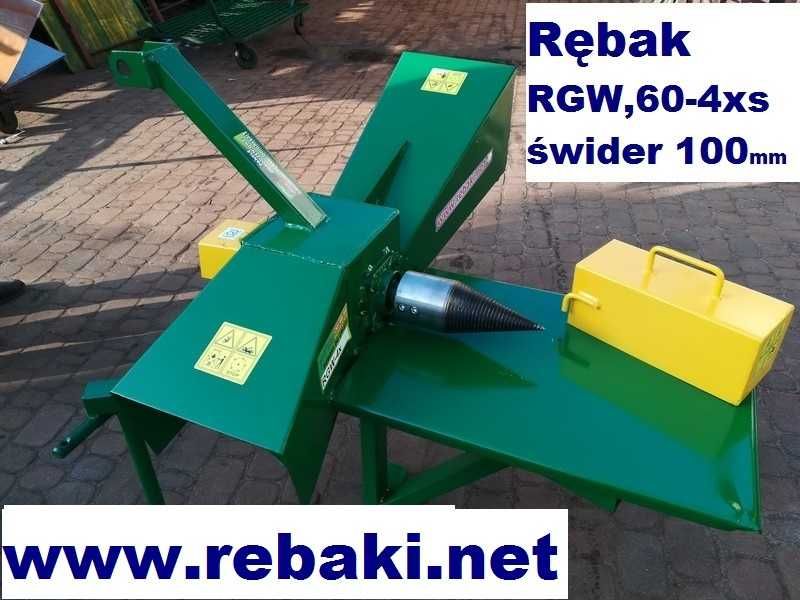 Rębak do gałęzi RGW,100-4v zrębka długości 14-18cm