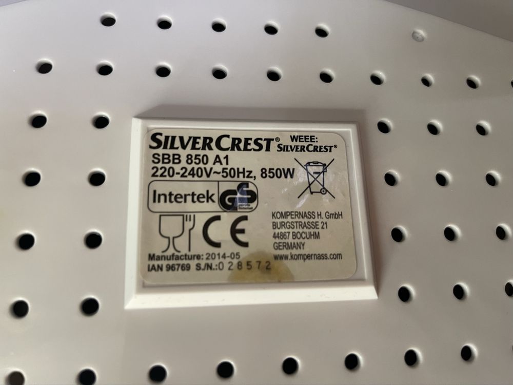 Хлібопічка хлебопечка Silver Crest SBB 850, Німеччина
