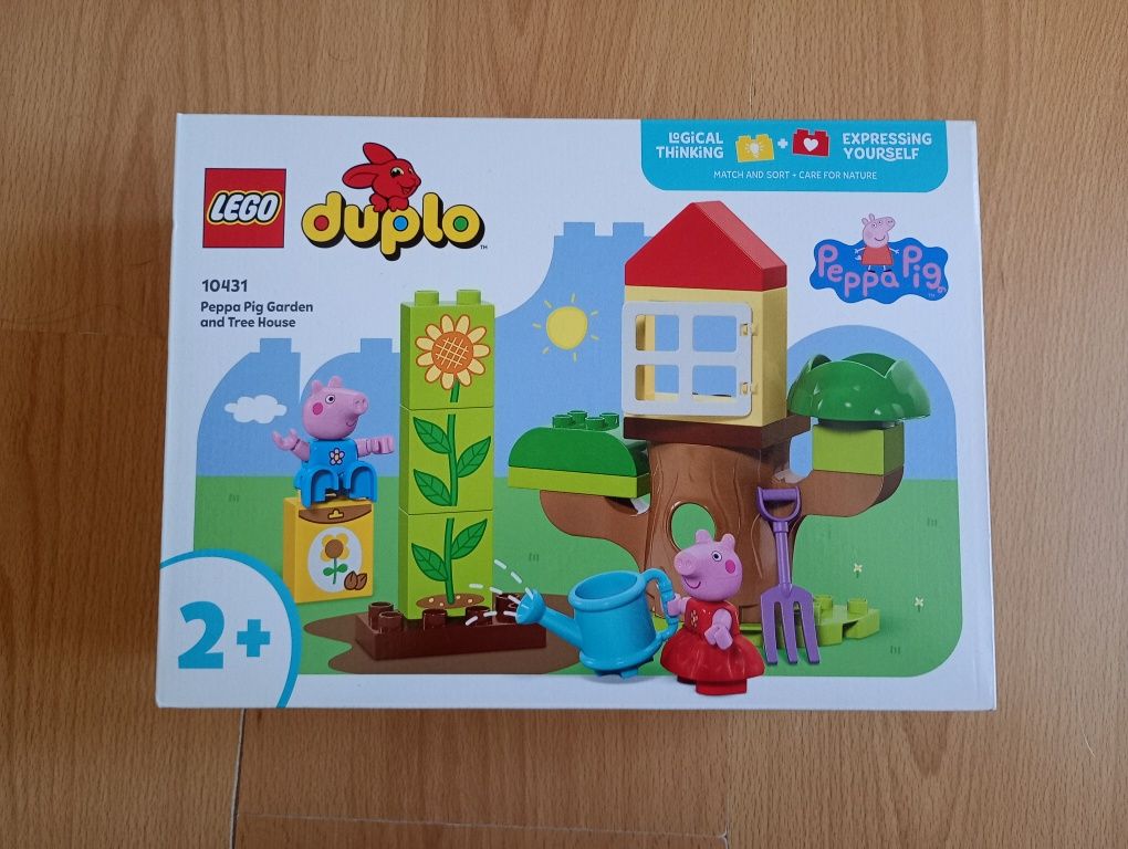 Nowe LEGO DUPLO, Ogród i domek na drzewie Peppy, 10431