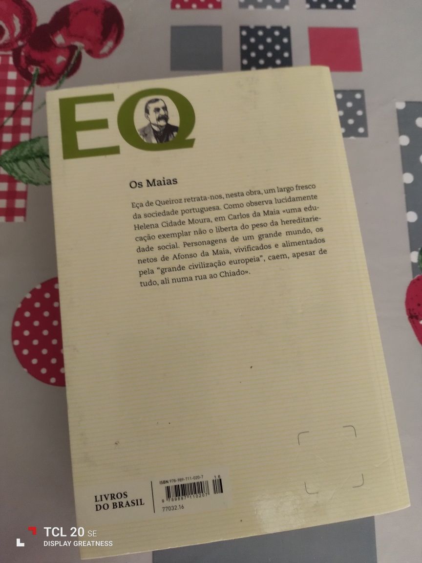 Vendo livros Os Maias  inclui livro e caderno de resumo do livro,