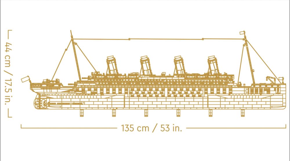 Lego Titanic statek