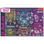 Puzzle 500 elementów. Neon Hello Kitty. Trefl. Nowy Produkt