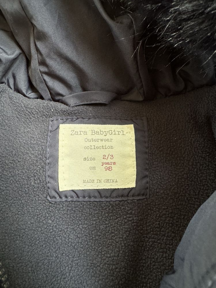 Kurtka ortalionowa zimowa ZARA