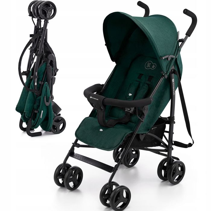 kinderkraft tik lekki wózek spacerowy parasolka zielony