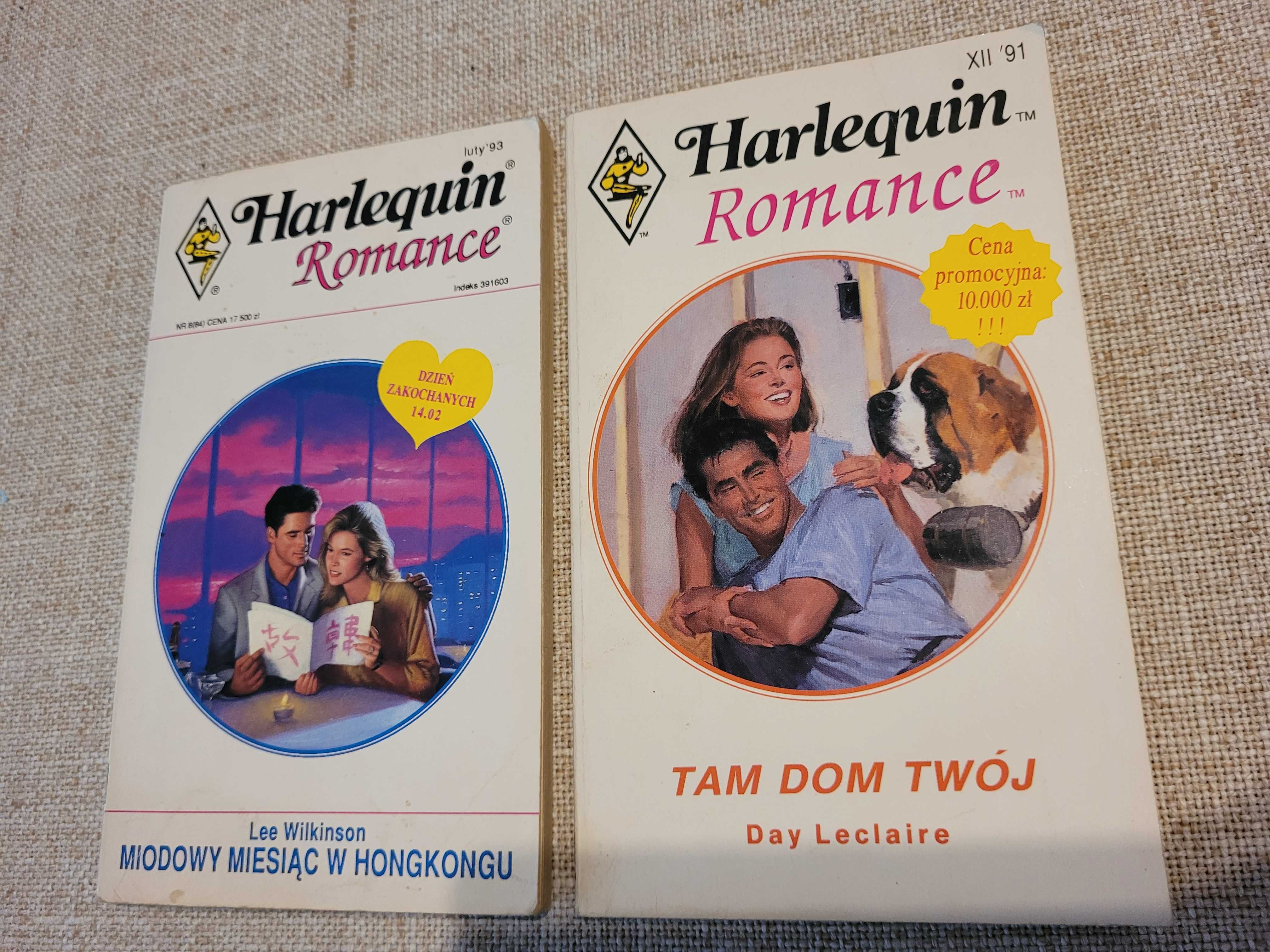 Harlequin Romance Miodowy miesiąc w Hongkongu + Tam dom twój książki