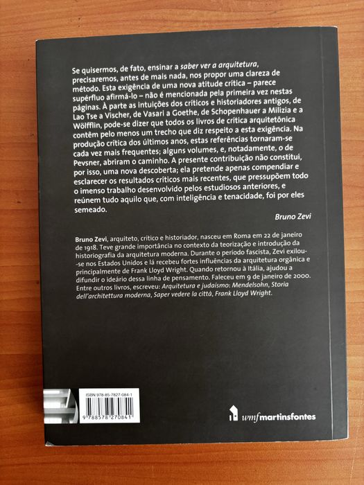 Saber Ver a Arquitetura - Bruno Zevi