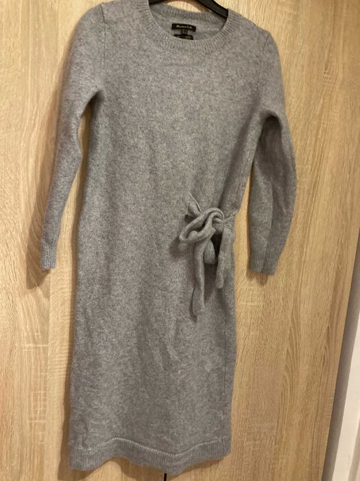 sukienka z wiązaniem Massimo Dutti 100% kaszmir ,rozmiar S