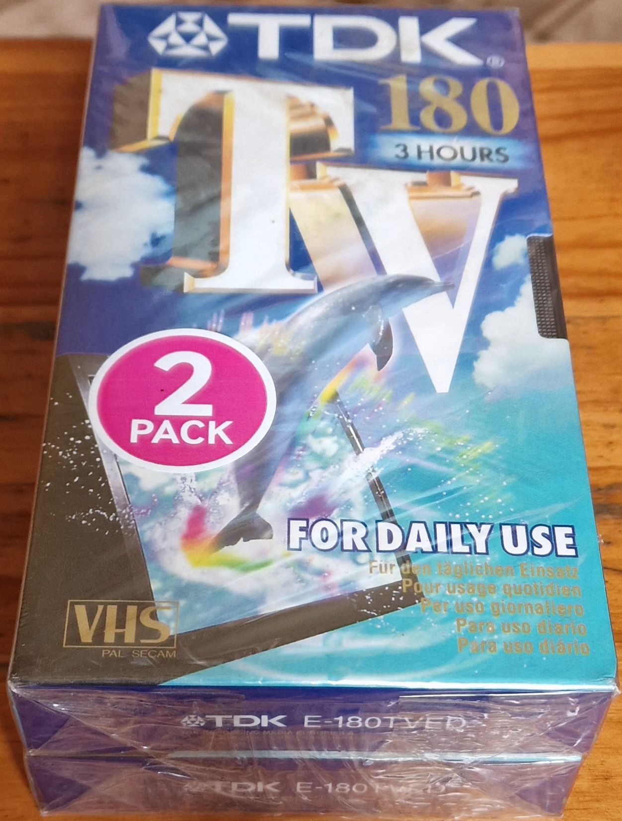 Dwupak kaset VHS TDK nowe