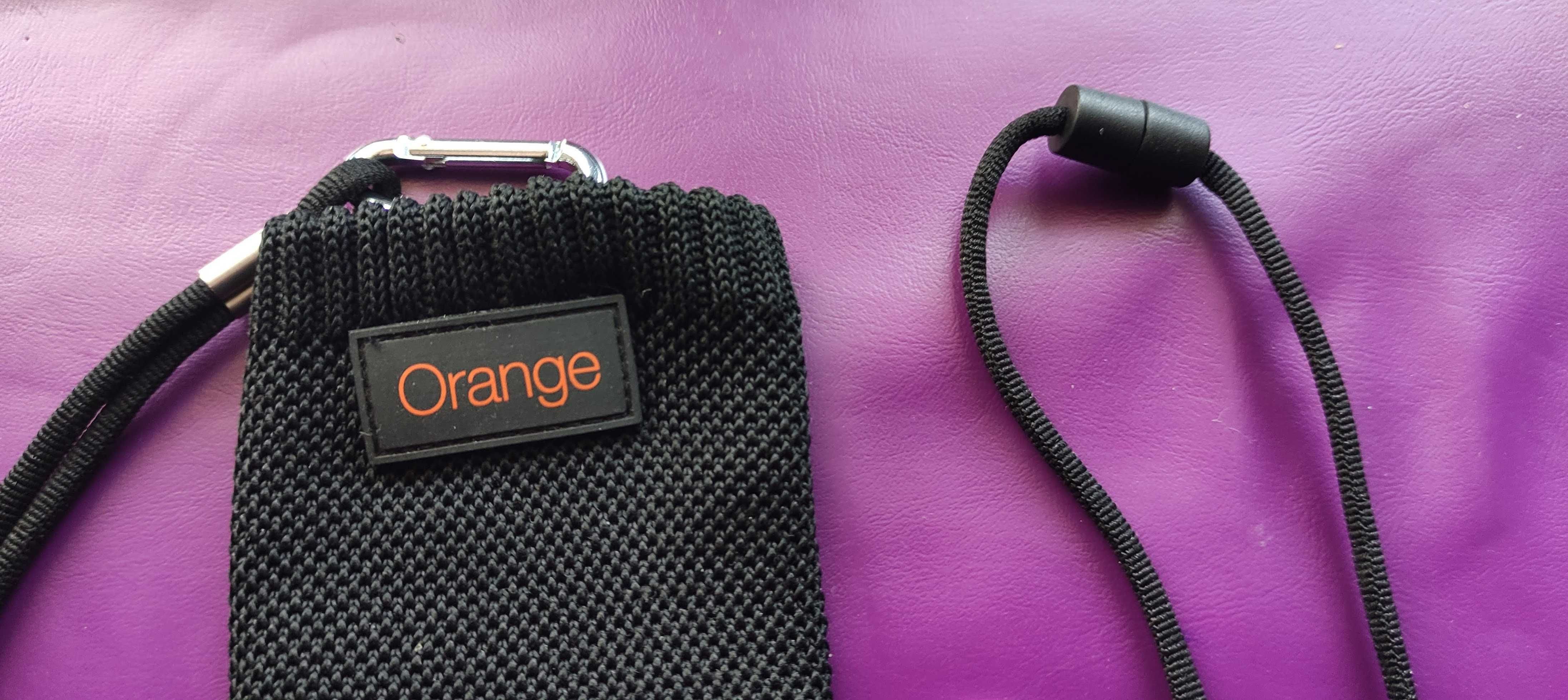 Nowy materiałowy pokrowiec/etui na telefon z logo ORANGE (nr.2)