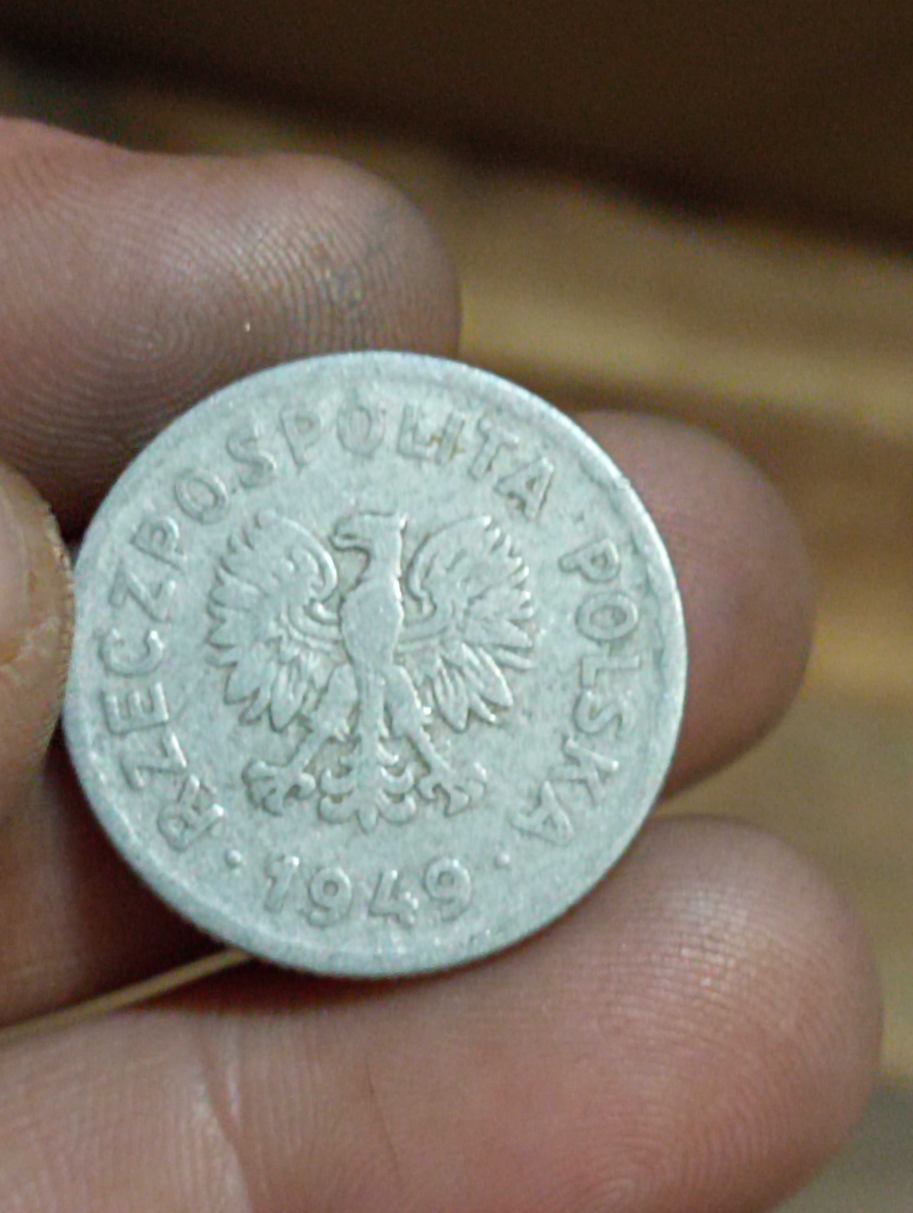 Sprzedam monete ttt 1 zloty 1949 rok bzm