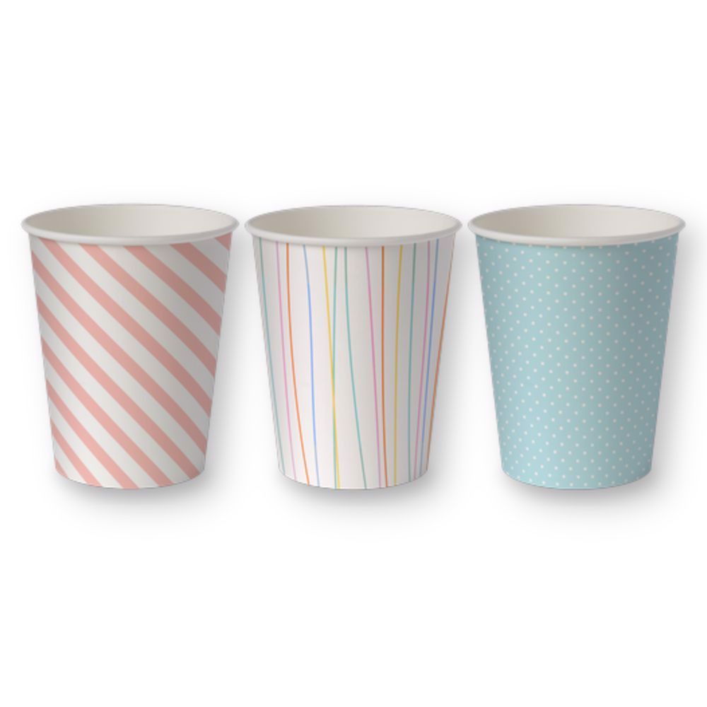 kubek papierowy 250ml pastel 50szt $