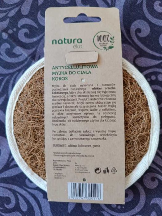 Myjka z kokosa antycellulitus nowa