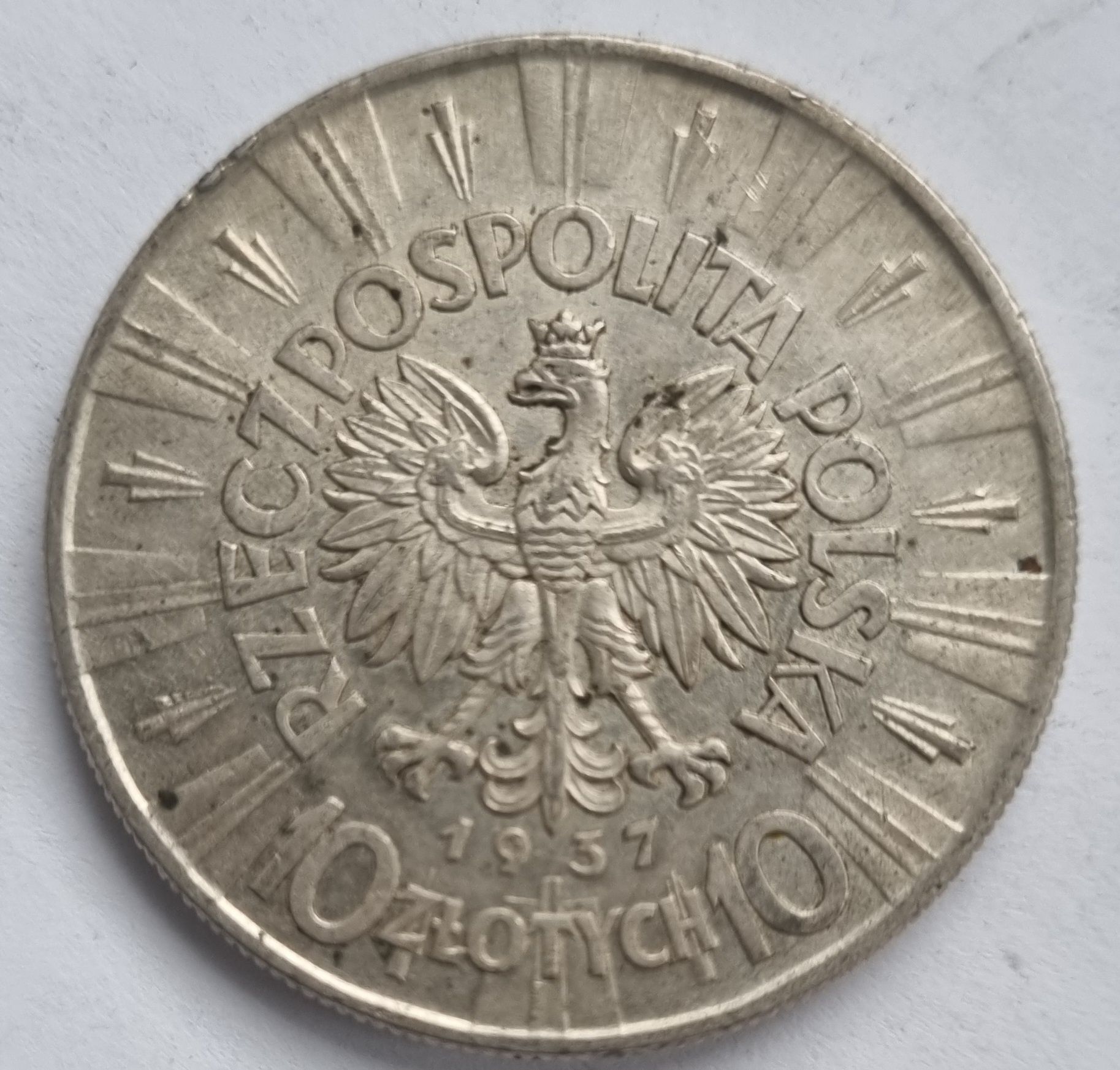 10 zł 1937 Piłsudski srebro