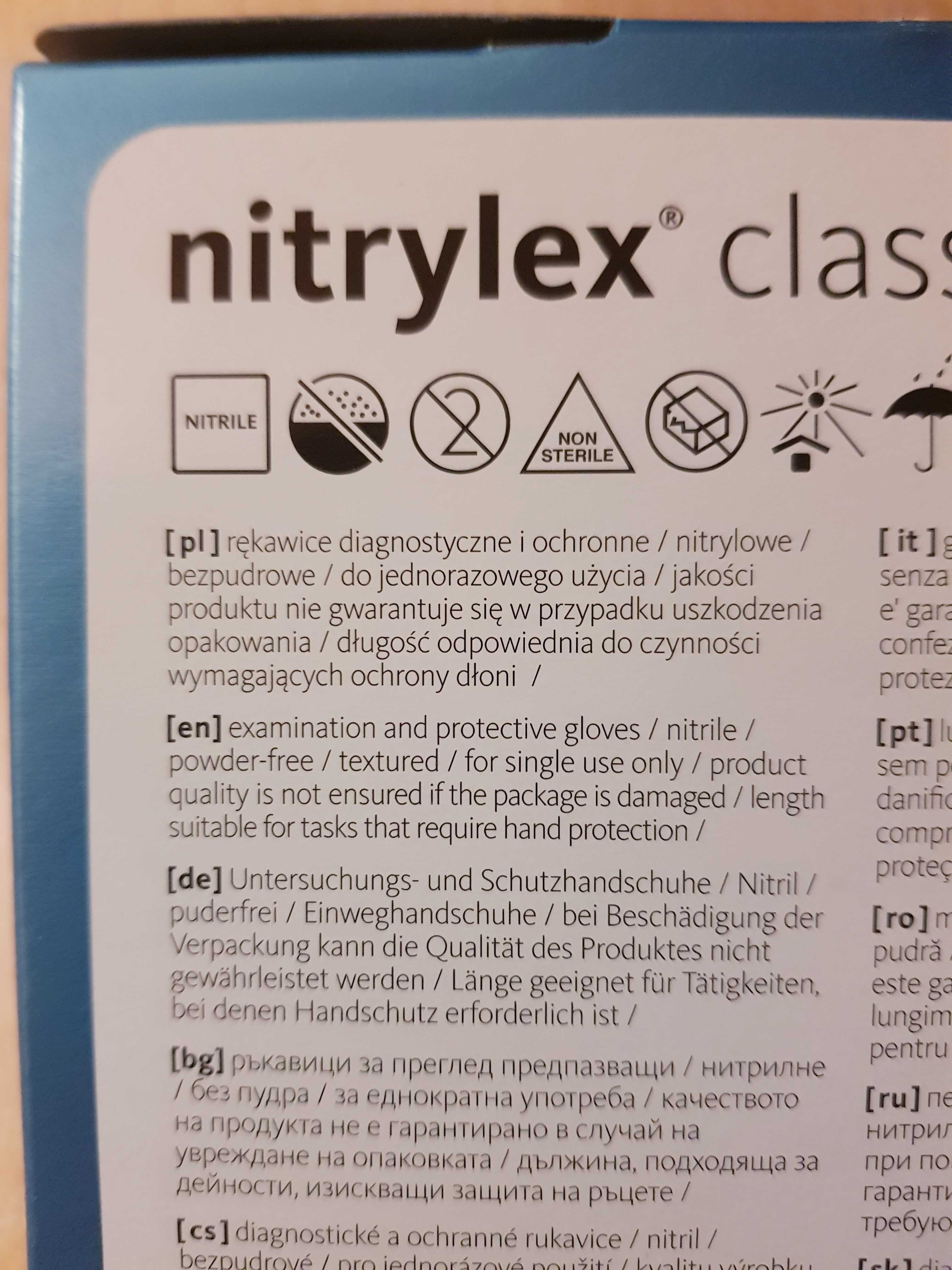 MERCATOR Rękawiczki nitrylowe Nitrylex Classic 100 szt. rozmiar M