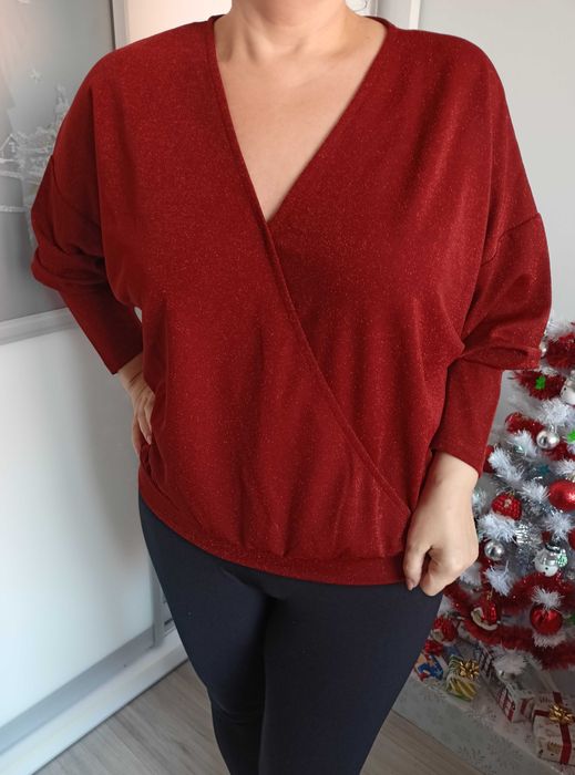 NOWA Z METKĄ damska, mieniąca się bluzka KappAhl - rozmiar M