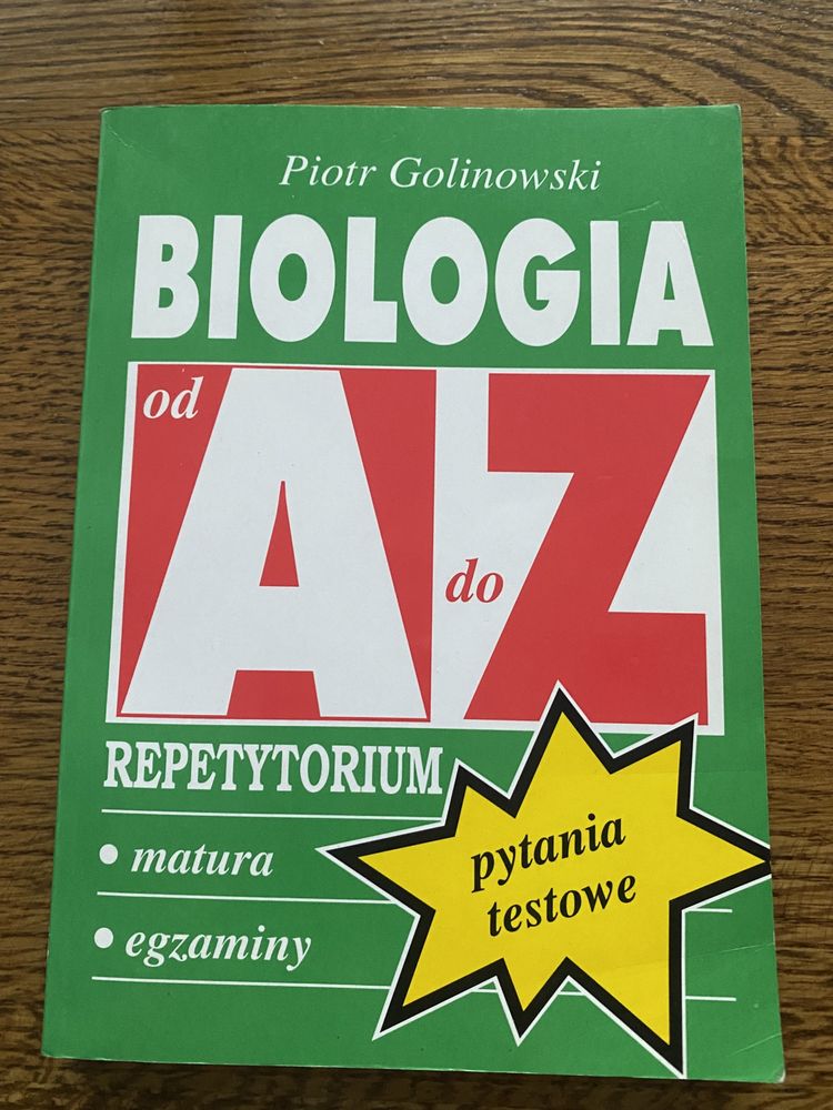 Matura biologia - repetytorium, pytania testowe