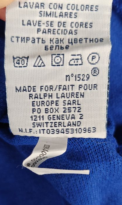 Niebieska Stylowa koszulka Polo Ralph Lauren r.L