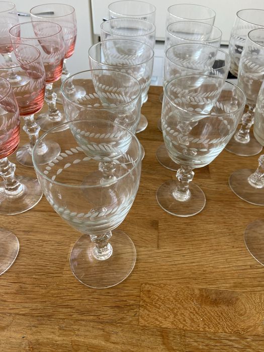 Serviço de copos antigo (8 pessoas)