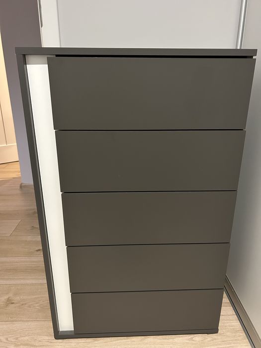 Komoda 2szt, regał 2m BRW Graphic