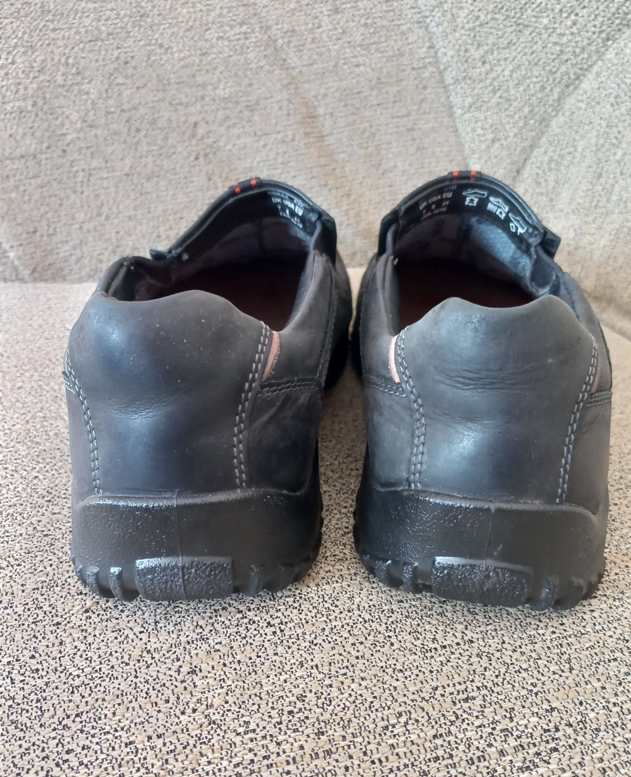 Mokasyny wsuwane skóra czarne Hotter Goretex Eu 41 uk 7