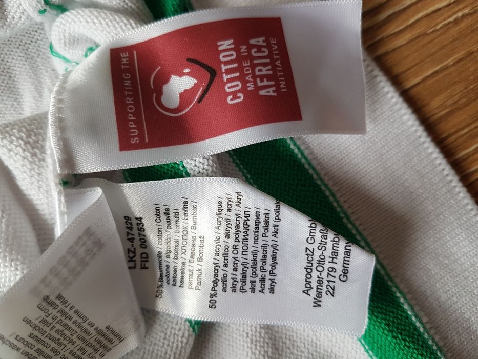 36 38 S M AJC sweterek w serek damski sweter bawełna akryl w paski 
No
