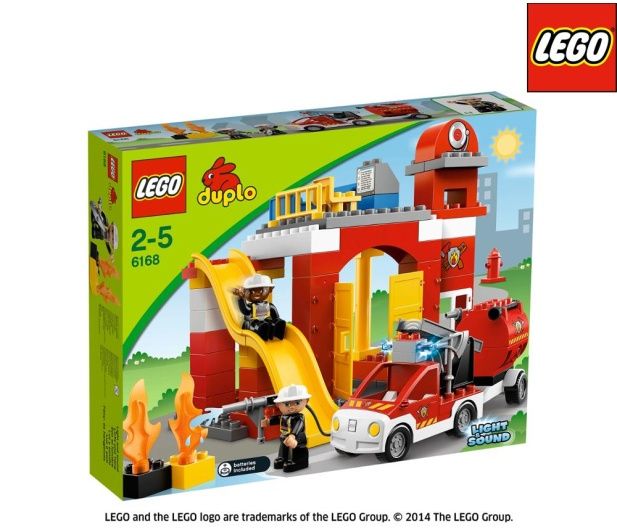 Lego DUPLO 6168 duzy zestaw Remiza Straż Pożarna części unikat