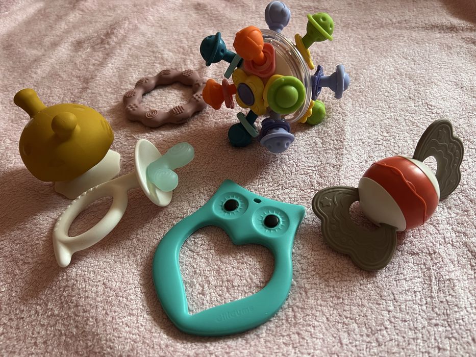 Gryzaki na ząbkowanie bocioland, mombella, babyono 6szt.