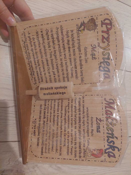 Prezent ślubny tabliczka