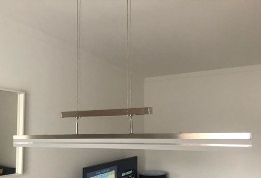 Lampa wisząca LED, stal nierdzewna