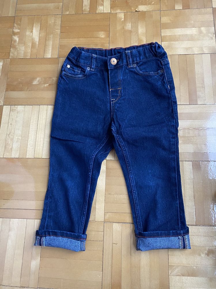 Spodnie dżinsowe H&M dla chłopca 2 lata 92 bawełna