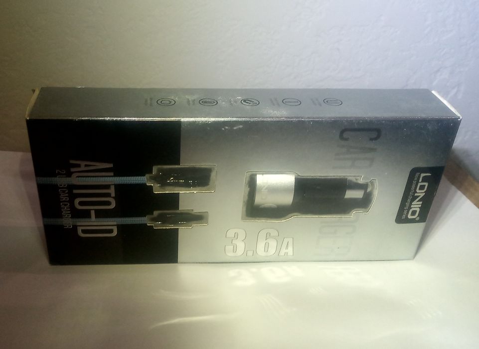 Зарядка автомобильная LDNIO 2USB 3.6A