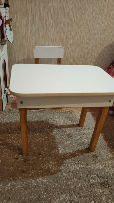 Стол и стул детский, мебель, меблі стіл і стілець дитячий