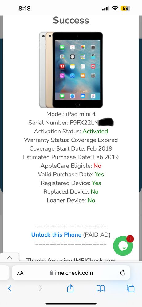 Apple Ipad mini4 128 2019 акб100% в отличном состоянии