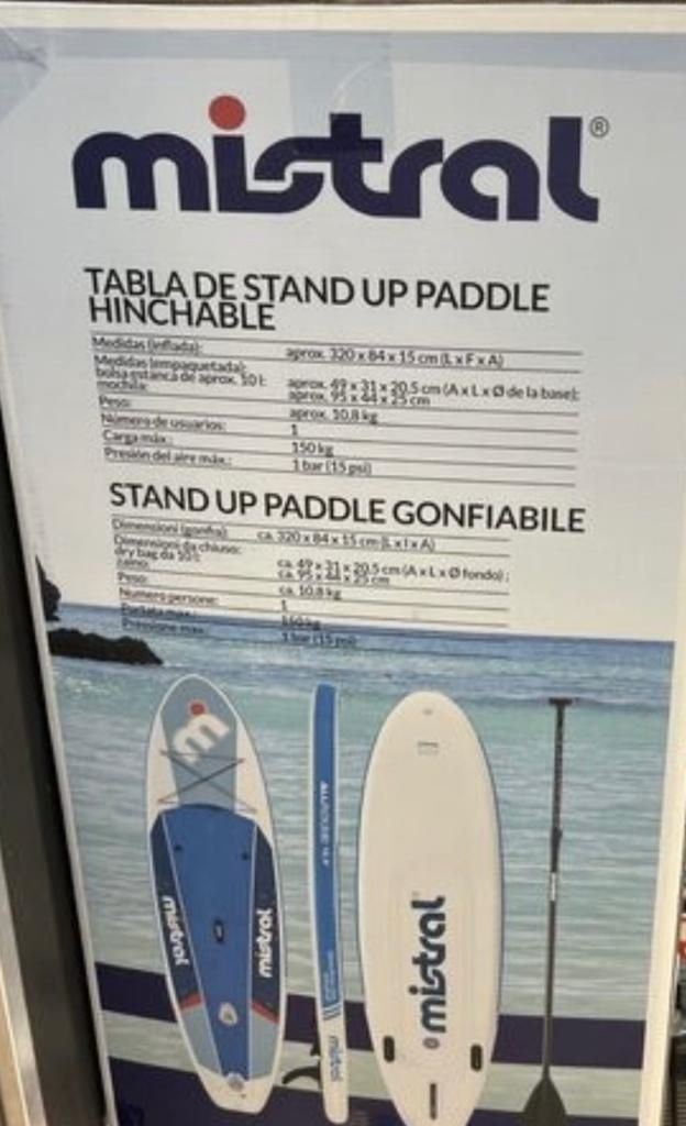 Prancha paddle aluguer dia €25