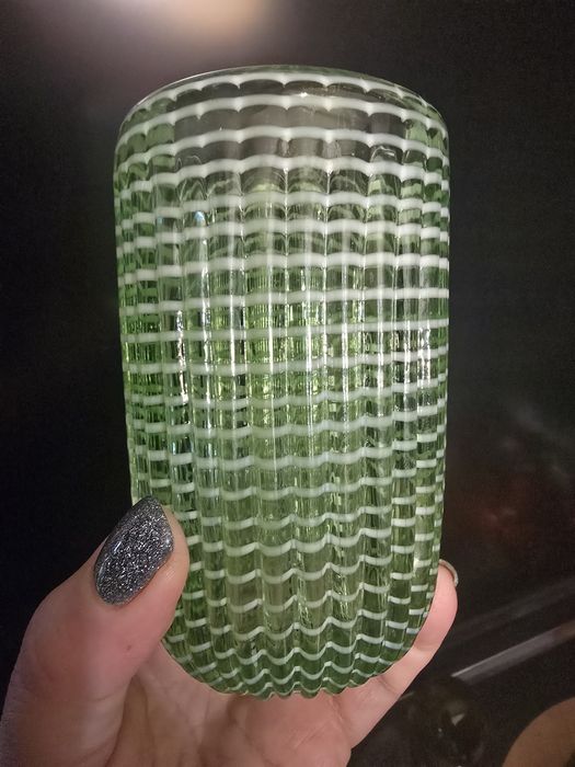 Szklany przybornik Jan Sylwester Drost Ząbkowice