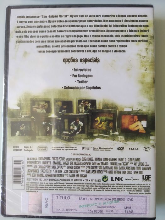 Vários Filmes DVD - vendo separado a 2€ e 3€