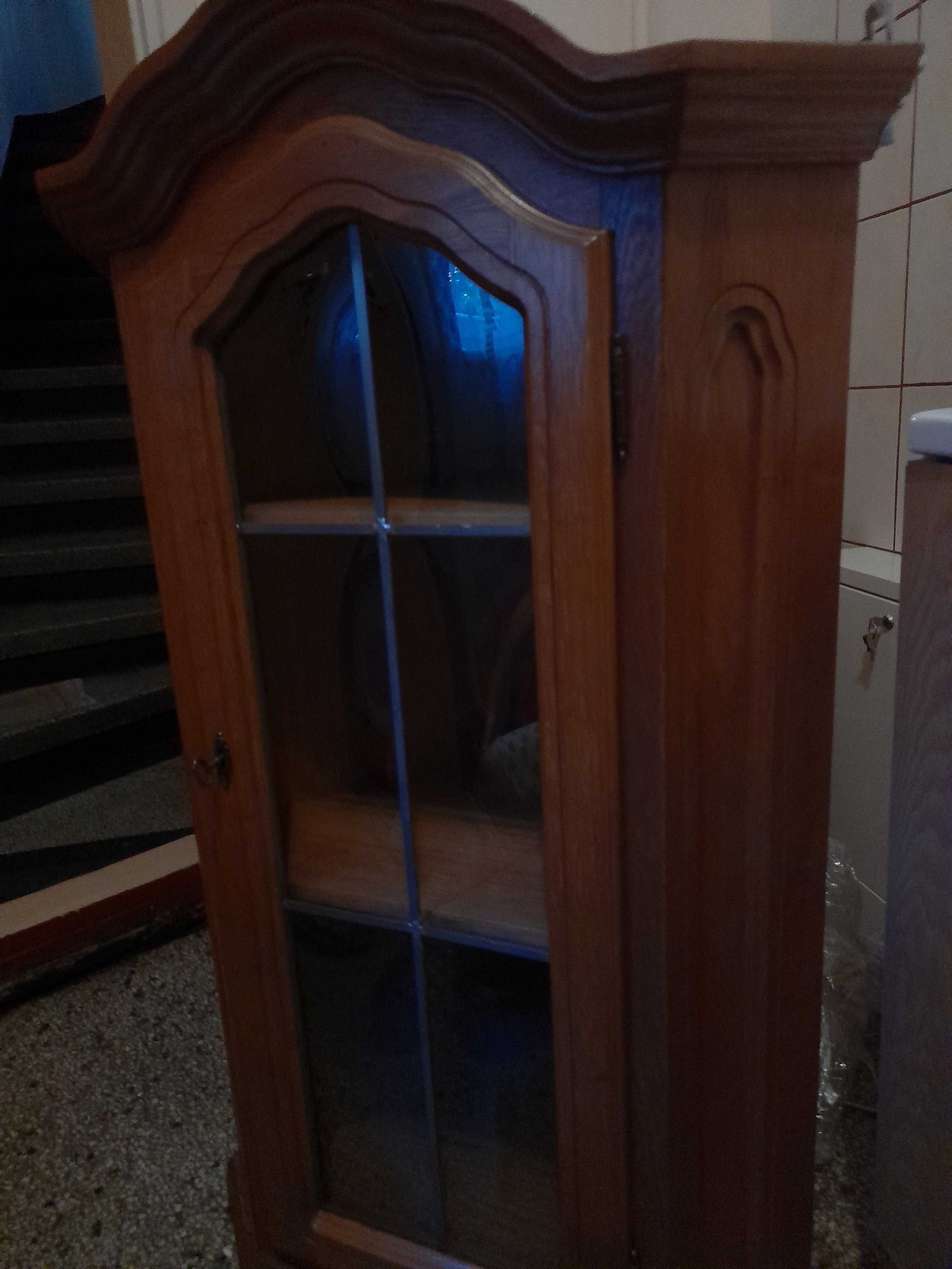Szafka narożna do zawieszenia,wys116cm szerokosc71cm  glebokosc49cm