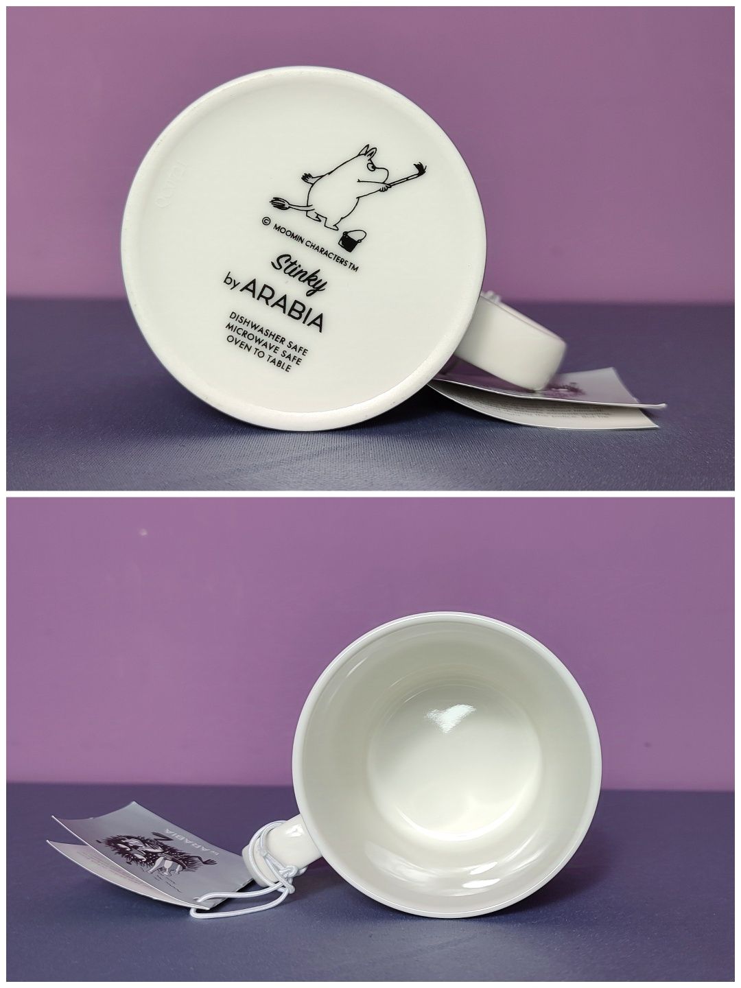 Muminki KUBEK Moomin Arabia Finland - BOBEK 2001 - 2021 z naklejką