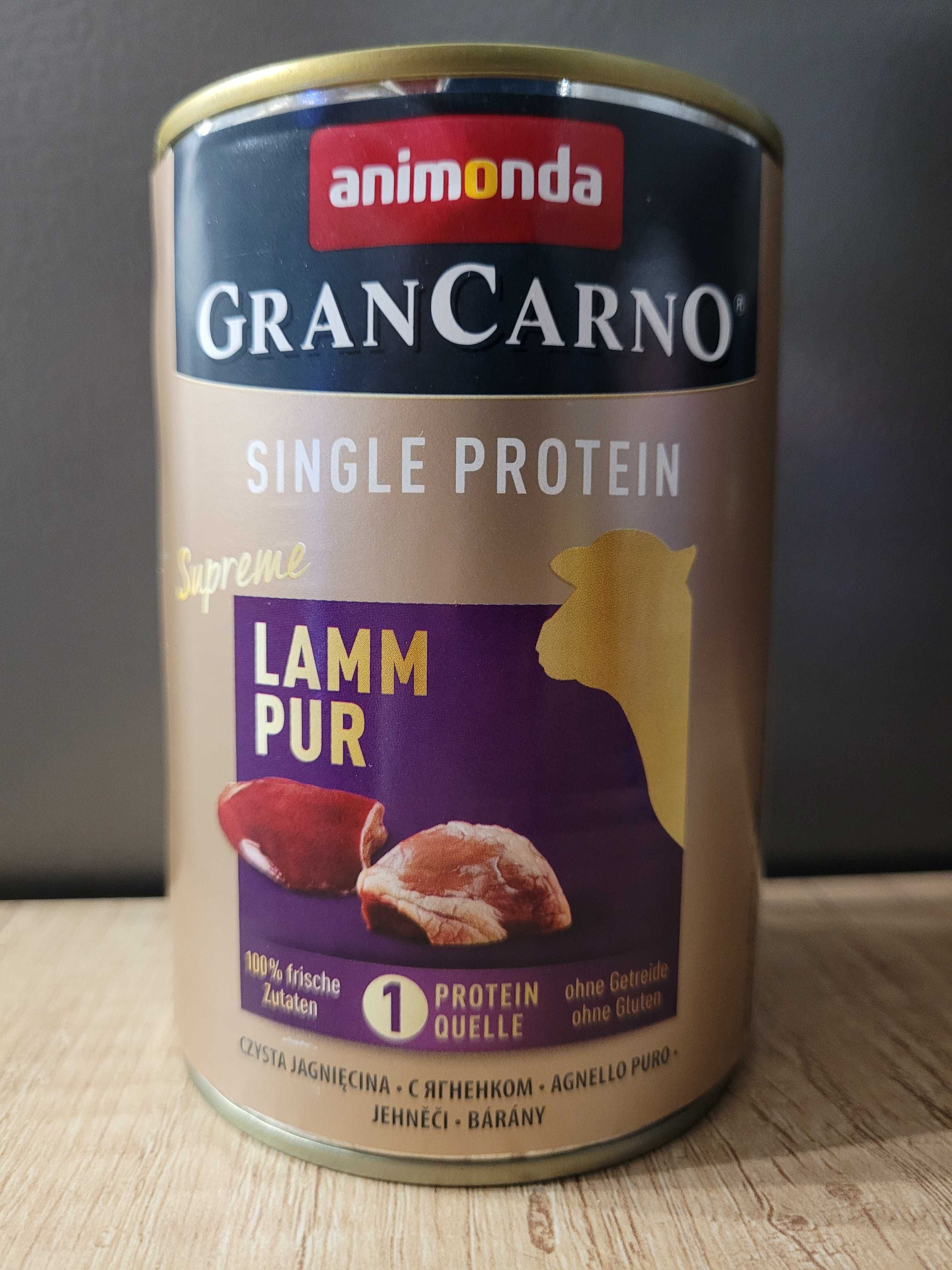 Karma mokra dla psa, Animoda GranCarno single protein jagnięcina