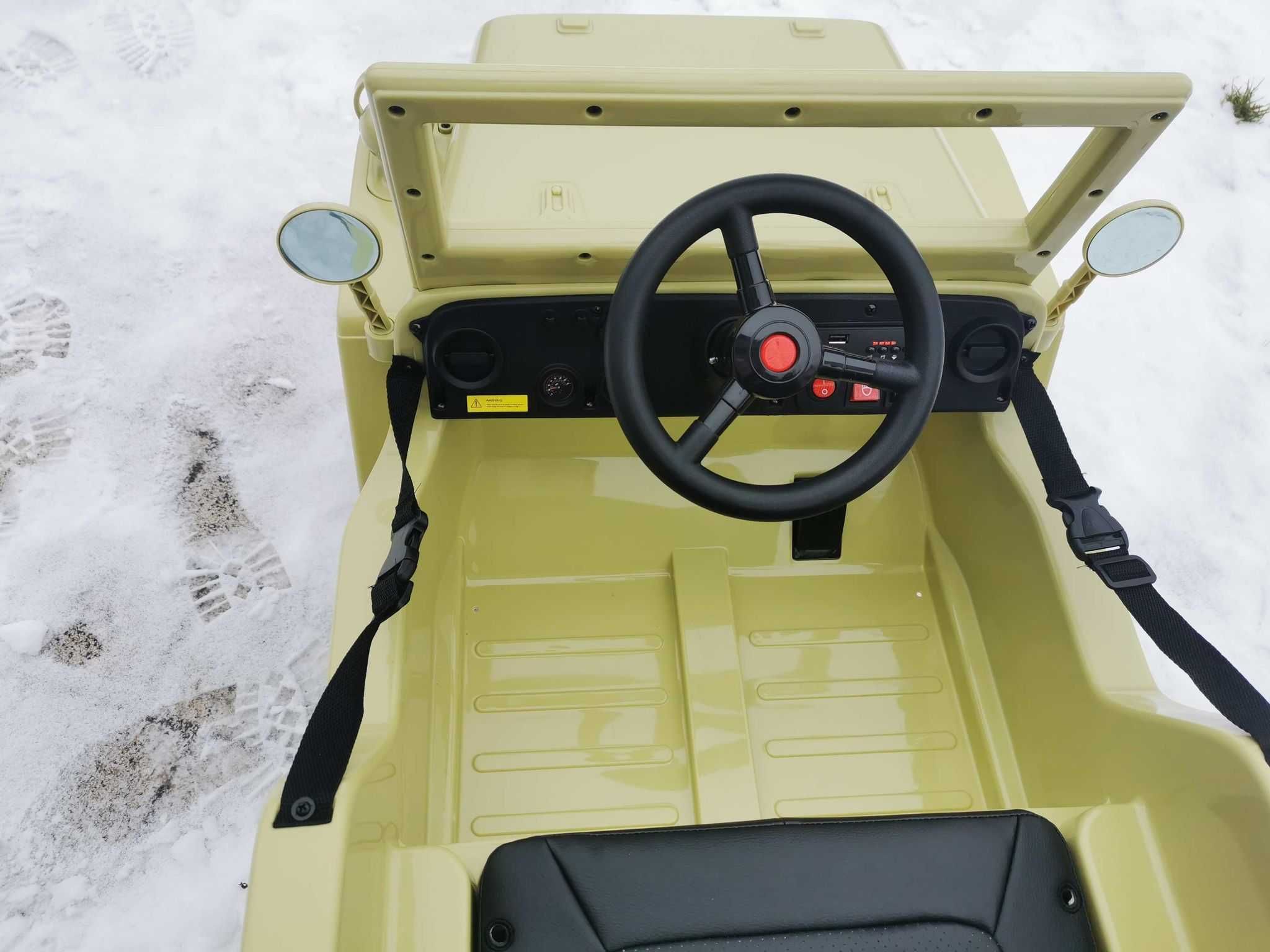 Jeep Retro 4x4 autko terenowe auto pojazd samochód akumulator elektryc