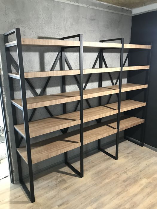 Стелажі/полки/стійки/лофт меблі від виробника