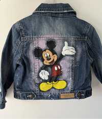 Kurtka jeansowa katana custom malowana Myszka Mickey Disney Gap