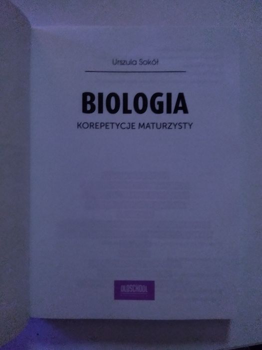 Biologia korepetycje maturzysty