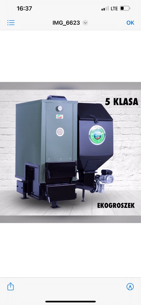 Piec kocioł 15 kW  na pellet ekogroszek drewno 150m2