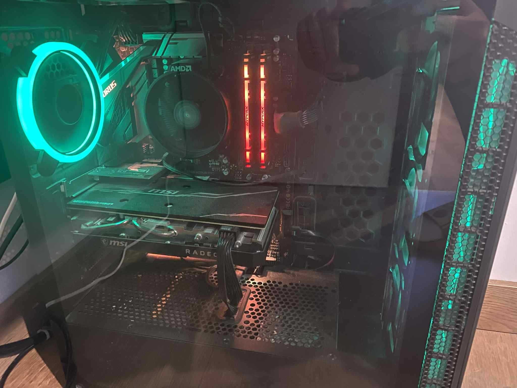 Komputer Gamingowy RX5600XT, RYZEN 5, HYPERX 16GB, ARGB