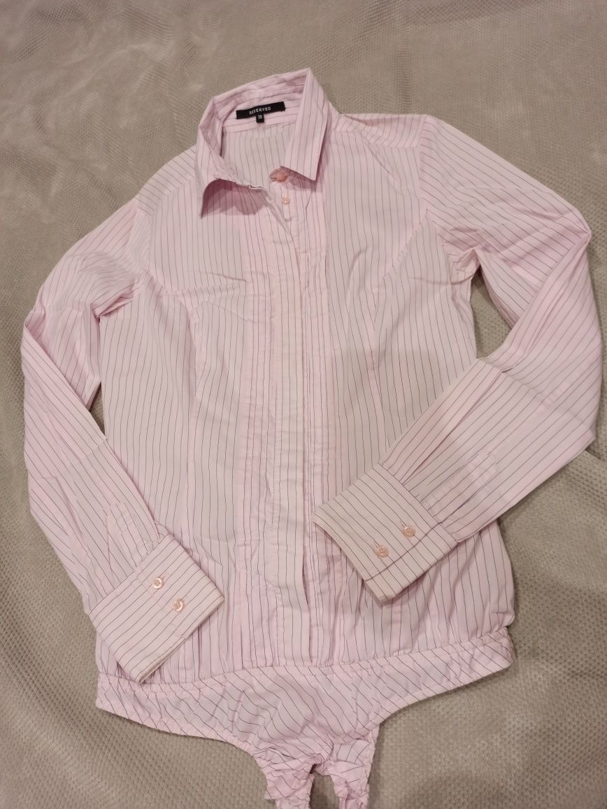 Koszula damska różowa w prążek Reserved 38
