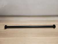 Drążek prysznicowy, karnisz rozporowy czarny 70-120 cm